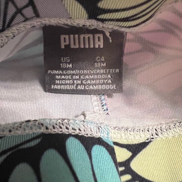 Puma Kids Pink Tee and Butterfly Leggings Set - Picture 3 of 7